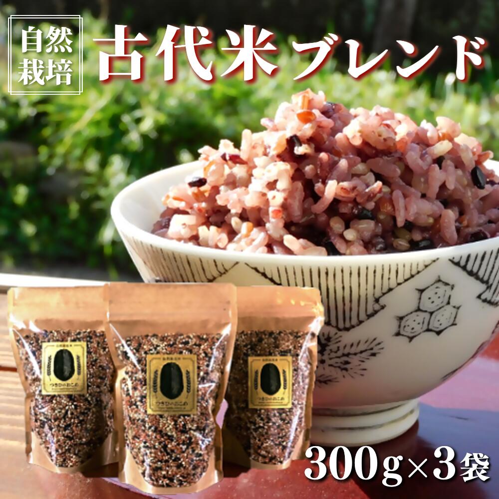 【先行予約R7年産】【ふるさと納税】赤米 黒米 みどりもち 雑穀米 300g×3袋 古代米 ブレンド 自然栽培 国産 九州 混ぜて炊くだけ 健康 米 送料無料