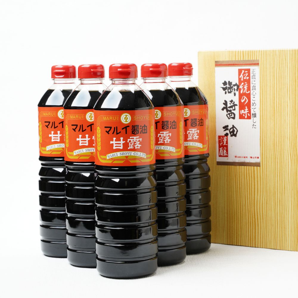 【ふるさと納税】甘露しょうゆ 【選べる本数：1000ml 6本,15本】 醤油 調味料 九州 甘口 しょうゆ 九州醤油 甘口醤油 煮物 ふるさと納税 送料無料 【スピード発送】｜大分県豊後高田市