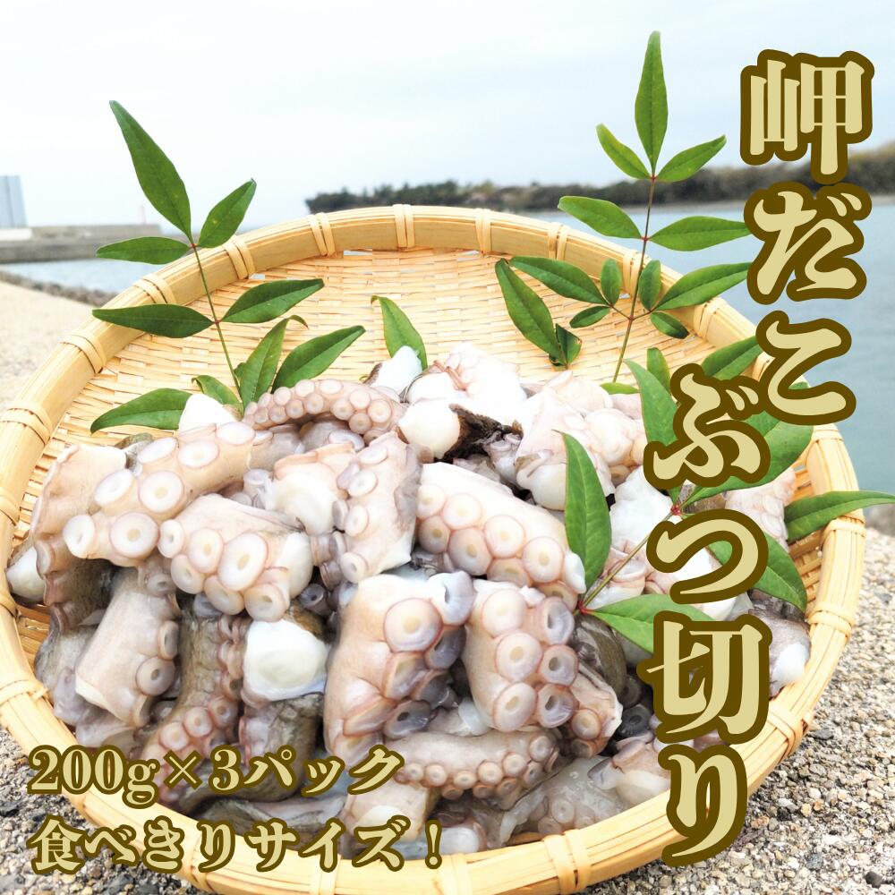 【ふるさと納税】タコ 生タコ マダコ カット ぶつ切り (200g×3パック) 修福丸 岬だこ 真空パック 小分け たこ タコ 蛸 まだこ マダコ お取り寄せ 産地直送 魚介 たこ焼き 真だこ ぶつ切り 産地直送 真空 パック 小分け 海の幸 国産 海産物 魚介 送料無料 ふるさと納税