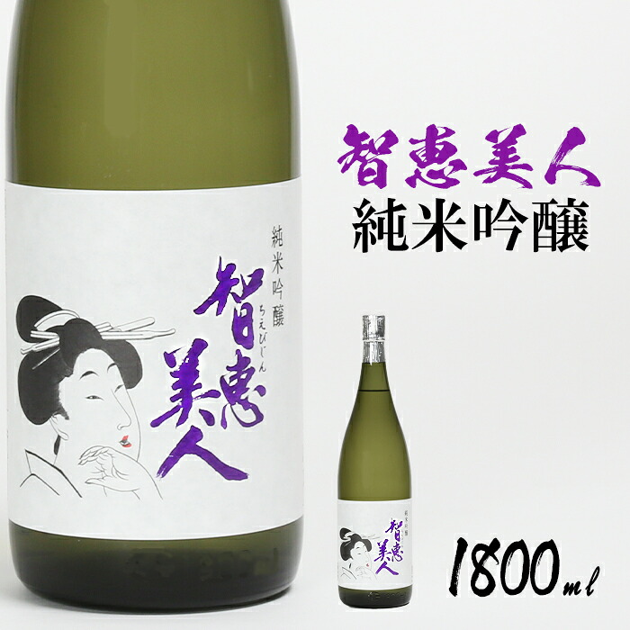 【ふるさと納税】 中野酒造　清酒「智恵美人　純米吟醸酒」1800ml 1本 日本酒＜105-030＞