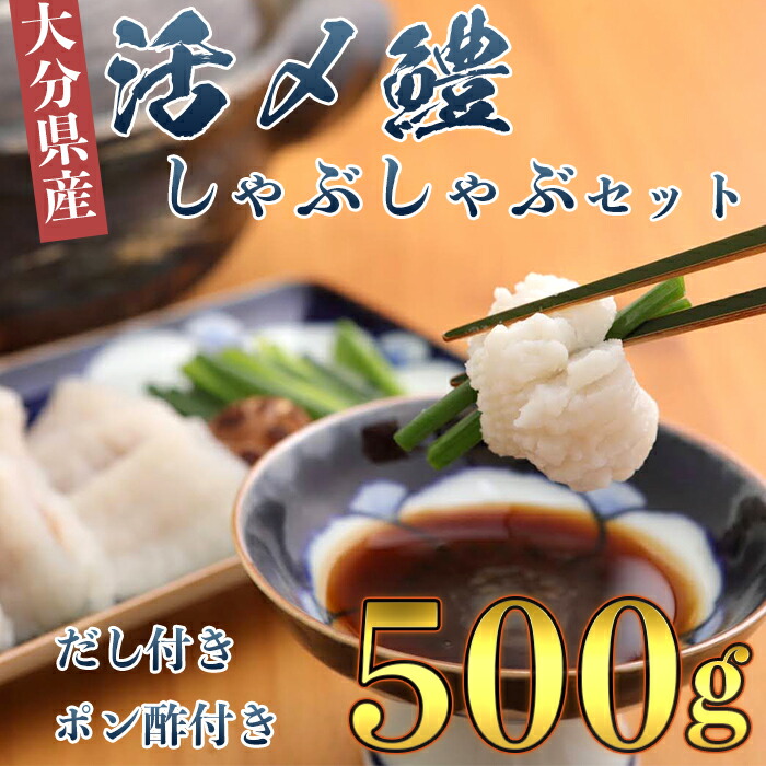 【ふるさと納税】 大分県産活じめ鱧（はも）しゃぶしゃぶセット 500g 鱧しゃぶ 湯引き 鱧鍋 鱧しゃぶセット しゃぶしゃぶ 骨切り 天然鱧 冷凍 10000円 ＜108-009＞