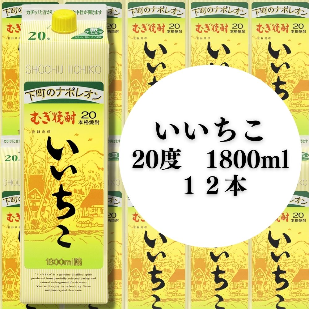 Amazon Co Jp いいちこパック 20度 焼酎 大分県 1800ml 2本 食品 飲料 お酒