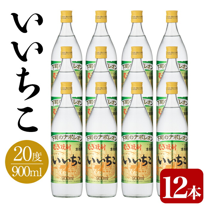 【ふるさと納税】いいちこ ビン 20度セット(計10.8L・900ml×12本)酒 お酒 むぎ焼酎 1800ml 麦焼酎 いいちこ 常温 三和酒類 セット【104304200】【山添産業】