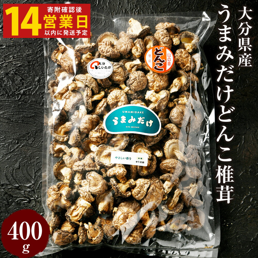 【ふるさと納税】【入金確認後14日以内に発送】 山盛り うまみだけ どんこ 椎茸 400g しいたけ 煮物 中華料理 鉄板焼 国産 九州 大分県 送料無料|大分県豊後大野市