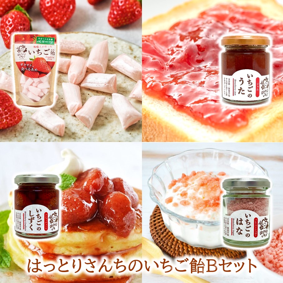 【ふるさと納税】はっとりさんちのいちご飴Bセット