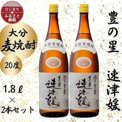 【ふるさと納税】大分むぎ焼酎 二階堂速津媛20度(1800ml)2本セット【1455053】|大分県日出町