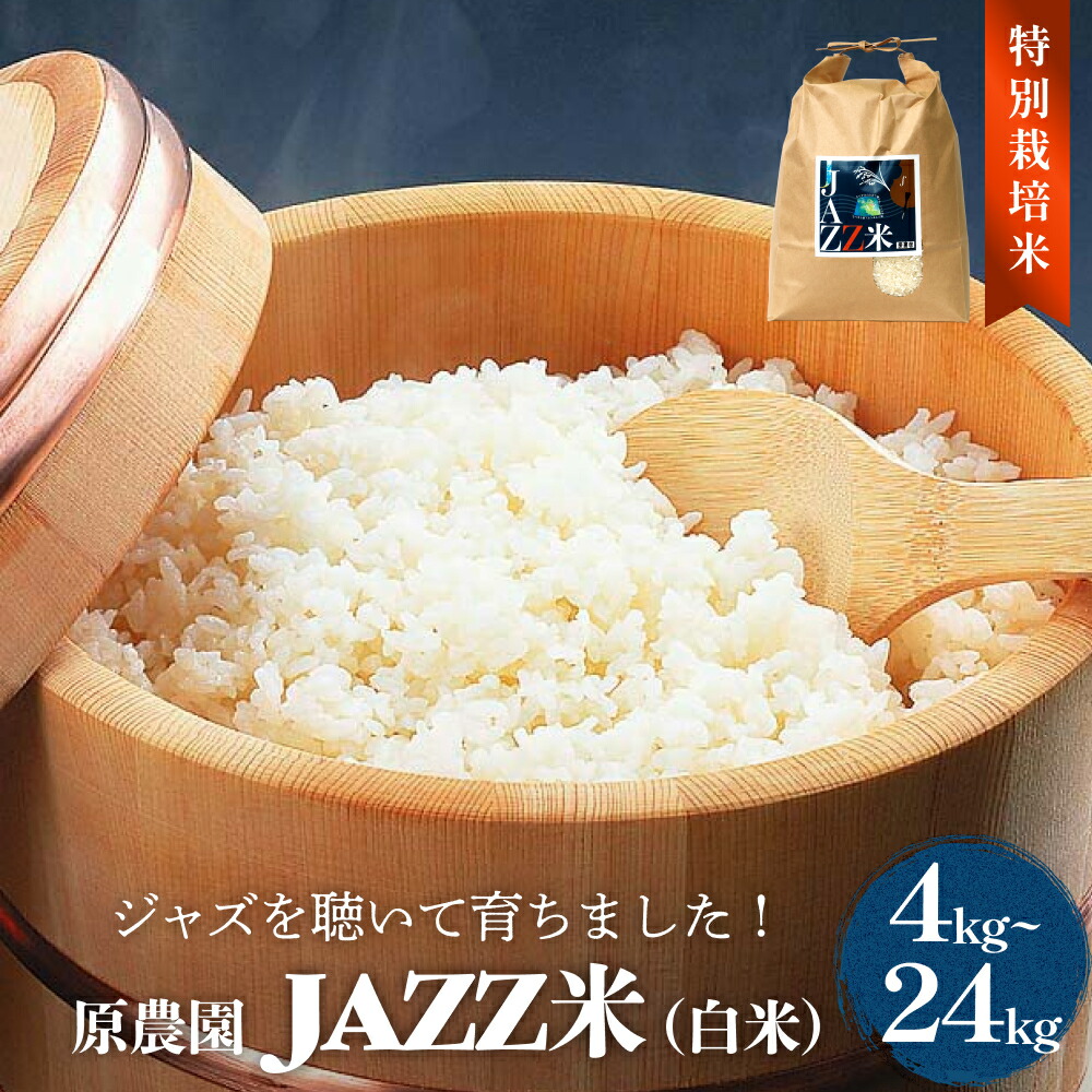 【ふるさと納税】《先行予約》令和7年度産 原農園 JAZZ米 白米 4kg-24kg 3種の中からいずれか1種お届け ひとめぼれ ヒノヒカリ にこまる 3回 6回 定期便 JAZZ 有機栽培 特別栽培米 堆肥 光合成細菌 有効微生物 アートテン農法 抗酸化農法 有効微生物農法 地力 米 環境