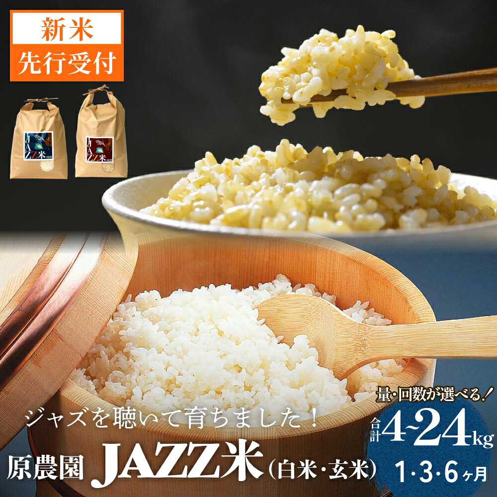 【ふるさと納税】【令和8年産米先行受付】原農園 JAZZ米 白米 玄米 4kg -10kg 1回 3回 6回 選べる 定期便 ひとめぼれ 米 お米 こめ コメ ご飯 ヒトメボレ 常温 大分県 大分 玖珠町 玖珠