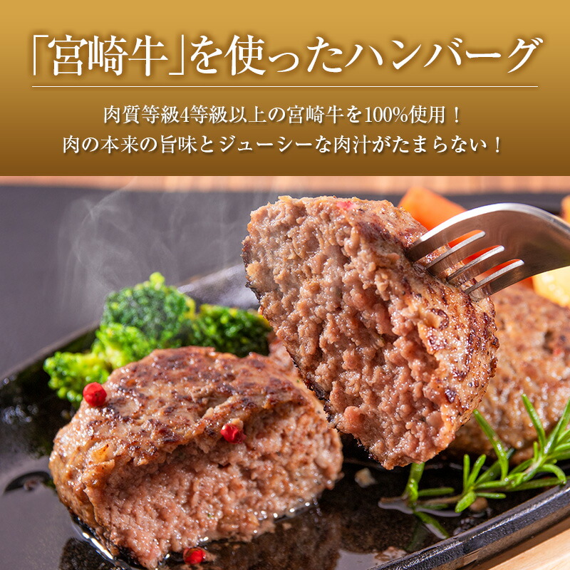 珍しい 宮崎牛手ごねハンバーグ 合計900g 150g×6個 fucoa.cl