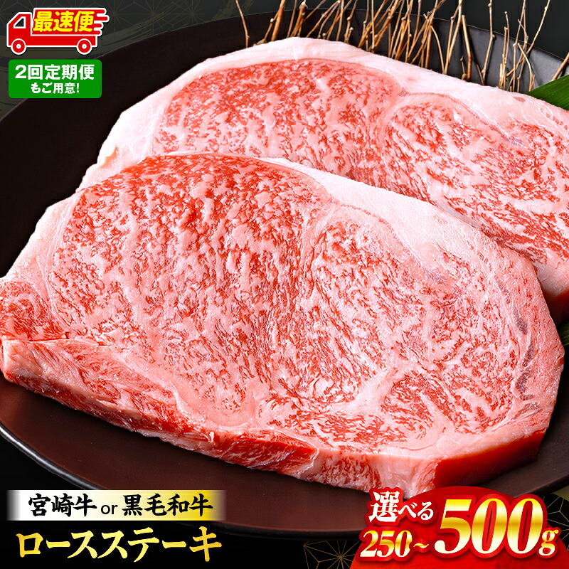 宮崎牛 ロースステーキ 250g/500g