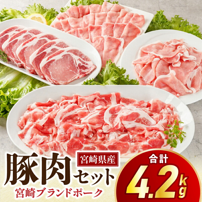 【ふるさと納税】宮崎県産豚肉セット しゃぶしゃぶ とんかつ スライス 小間切れ セット 精肉セット 豚肉セット 詰め合わせ 豚肉 肉 お肉 精肉 ロース モモ 小分け パック 普段使い 使い勝手 料理 国産 宮崎県産 グルメ お取り寄せ 宮崎県 宮崎市 ふるさと|宮崎県宮崎市