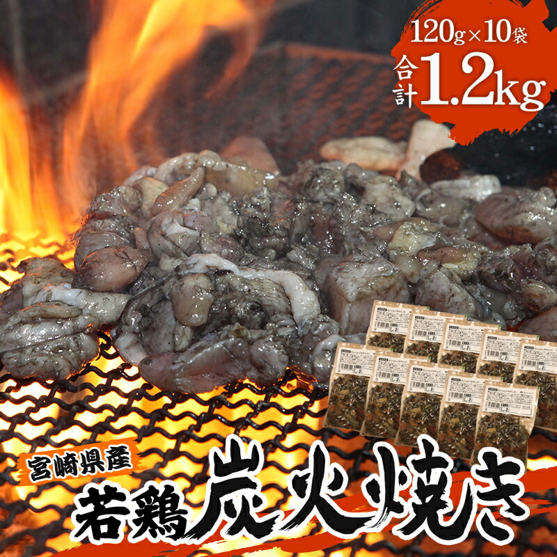 【ふるさと納税】 宮崎の名店「小料理ひゅう」県産若鶏炭火焼き冷凍パック 120g×10袋 鶏肉 肉 お肉 炭火焼き 若鶏 宮崎県産 国産 パック 小分け おつまみ つまみ おかず お弁当 グルメ ご当地 ご当地グルメ 特産品 簡単調理 レンジ 湯煎 BBQ キャンプ 宮崎市 送料無料