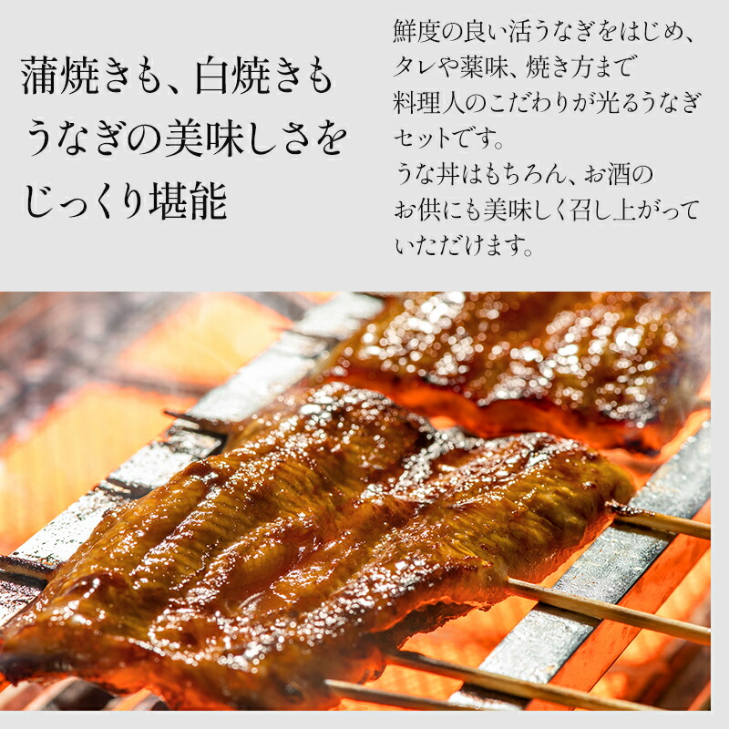 SALE／101%OFF】 国産うなぎ 蒲焼き 白焼き セット 計160g fucoa.cl