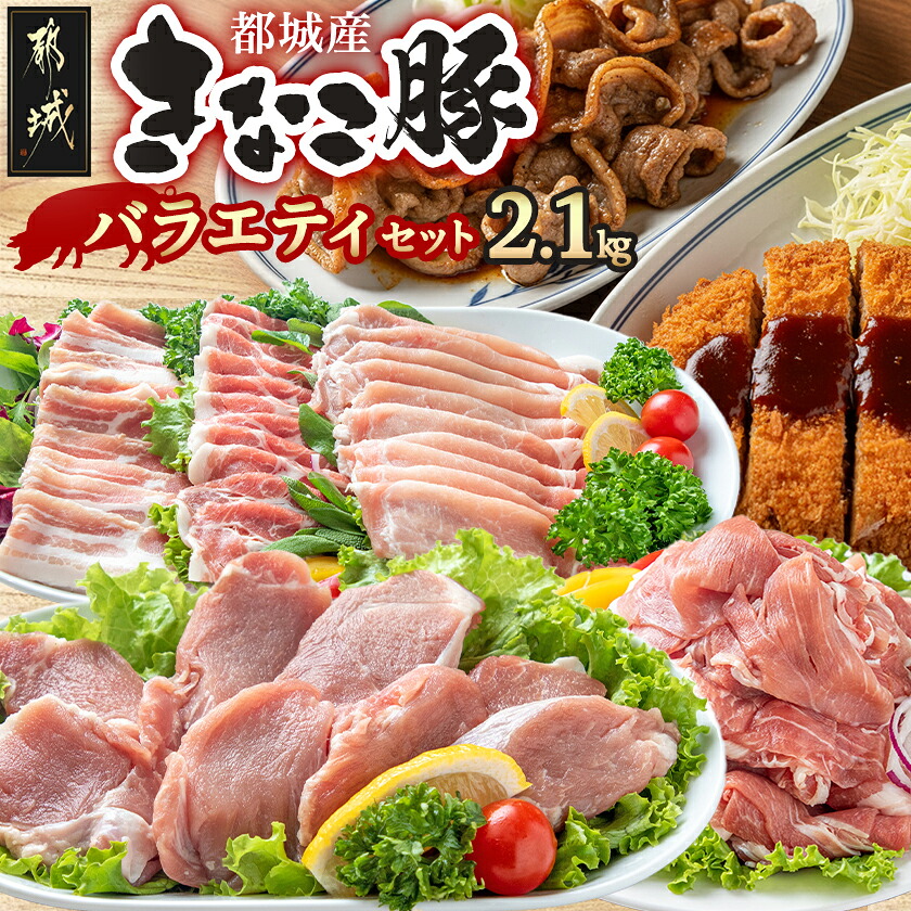 【ふるさと納税】都城産「きなこ豚」バラエティセット - ブランド豚 豚肉 豚肩ロース 豚バラしゃぶしゃぶ肉 ロース生姜焼き ヒレカツ ウデ・モモ小間切れ 豚しゃぶ 送料無料 MJ-1205【宮崎県都城市は2年連続ふるさと納税日本一！】