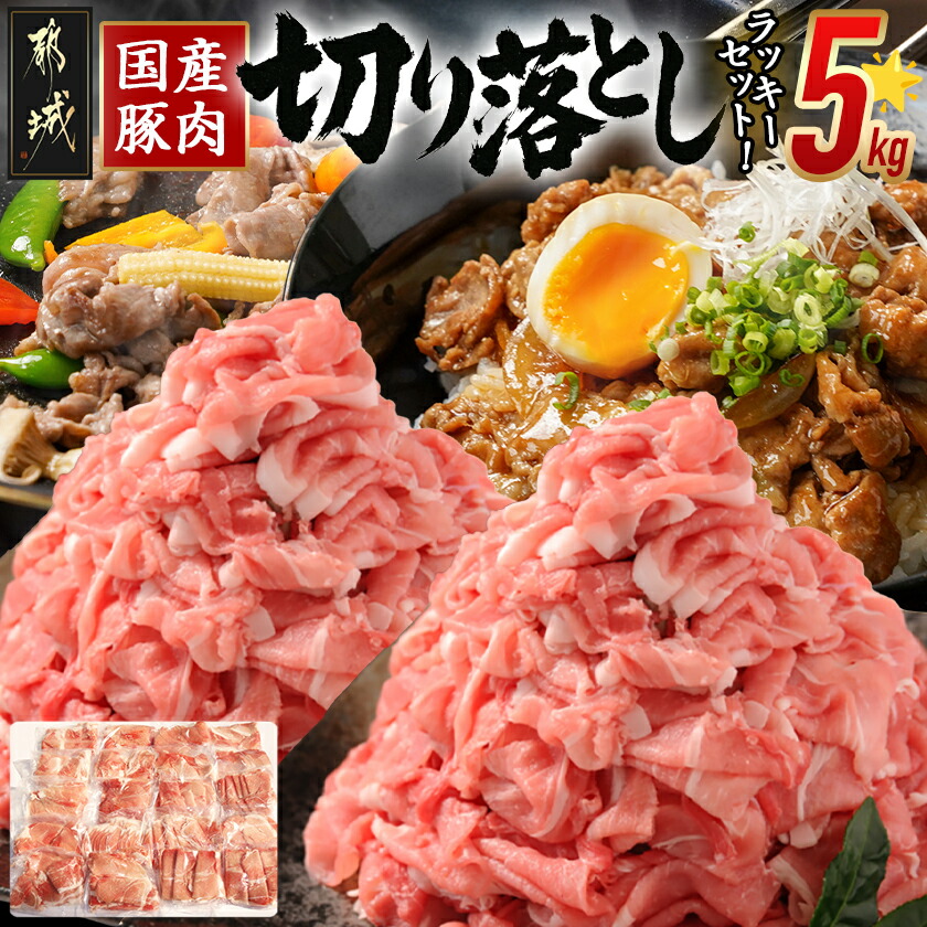 楽天市場】【ふるさと納税】国産豚肉切り落とし5kg(うま味加工) - 国産