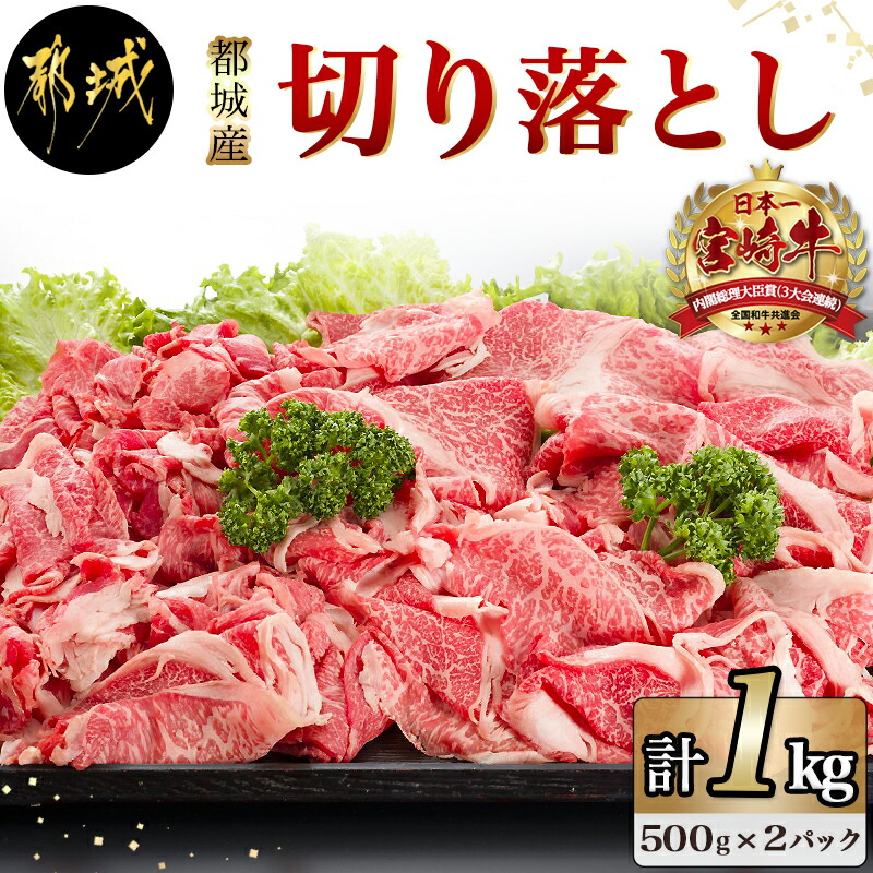 結婚祝い 焼肉用 宮崎牛切り落とし1.2kg - 宮崎県産宮崎牛 焼肉切り落とし 600g×2パック バラ ウデ モモ 送料無料 MJ-F603  fucoa.cl