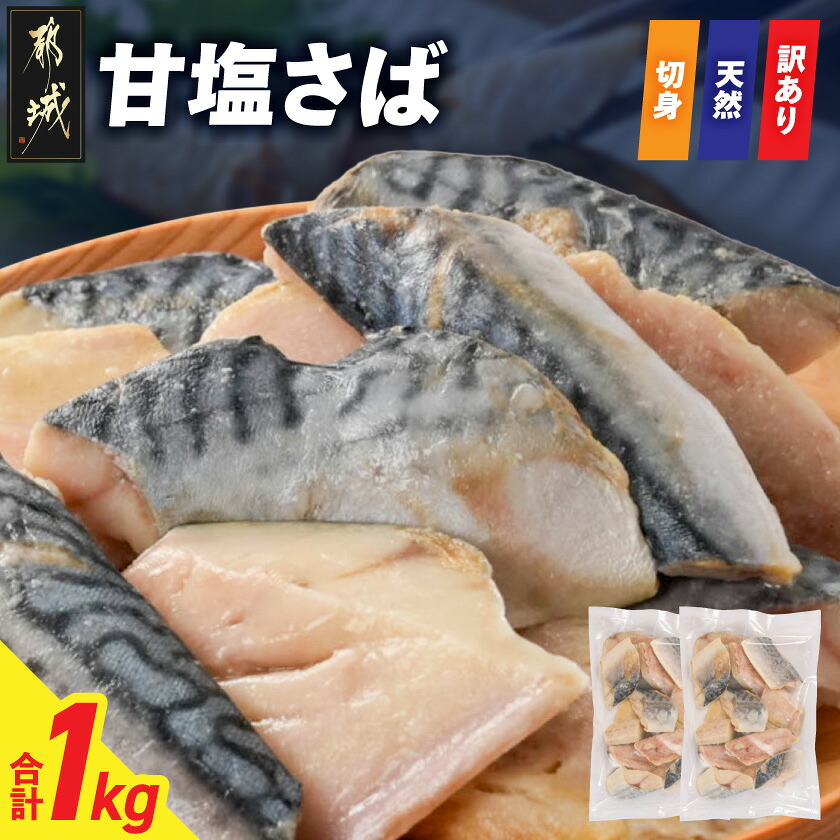 【ふるさと納税】【訳あり】甘塩さば切身1kg - 訳あり 家庭用 鯖 切身加工 お弁当 焼き魚 ムニエル 唐揚げ 一口サイズ 絶品おかず 手軽 味付き 送料無料 AA-N7-002【宮崎県都城市は2年連続ふるさと納税日本一！】 7,600円
