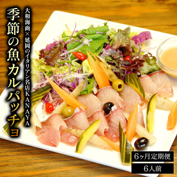 ふるさと納税 6ヶ月定期便 大和海商 大和海商 延岡のイタリアン名店kanaya 季節の魚カルパッチョ 6人前 G039 サラダ ピクルス 旬 国産 宮崎県延岡市 送料無料 大和海商 Kanayaが贈る彩り豊かな季節の魚カルパッチョ 返礼品の変更 教育のまち Painandsleepcenter Com