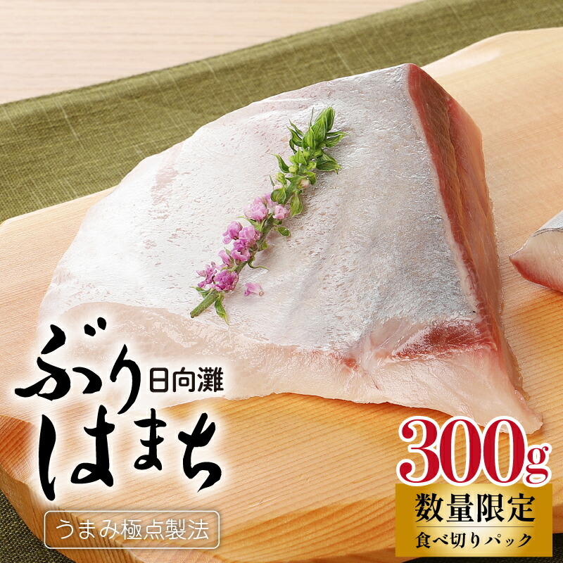 【ふるさと納税】数量限定 ぶり はまち 約 300g 3～4人分 食べきりパック 養殖 うまみ極点製法 日向灘 お刺身 漬け丼 下処理いらず 袋から出して切るだけ ほどよい脂 宮崎県 延岡市 食品 食べ物 魚介類 水産加工品 送料無料 冷蔵