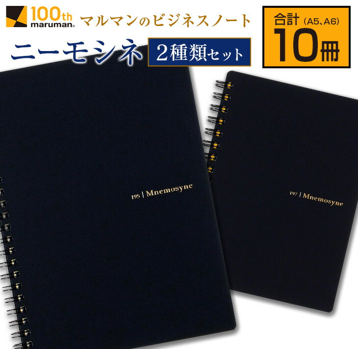 【ふるさと納税】マルマン ビジネス ノート ブランド ニーモシネ 2種類セット A5 A6 合計10冊 筆記用紙 メモ帳 ビジネス スケジュール帳 日用品 学校 進学 事務用品 お絵描き 勉強 便利 スケッチ イラスト 議事録 記録 人気 おすすめ ロングセラー 宮崎県 日南市 送料無料