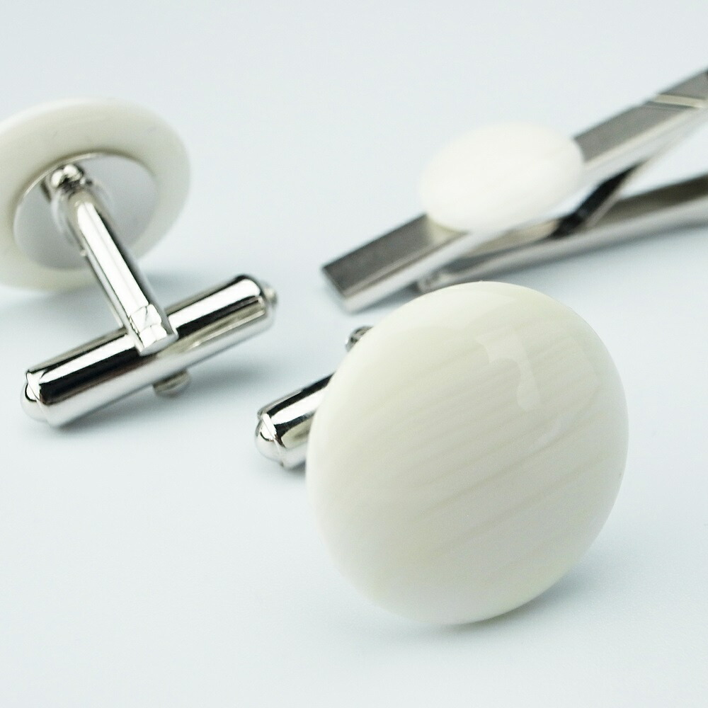 全商品オープニング価格特別価格 ふるさと納税 日向特製はまぐり碁石カフス タイピンセット 国内最安値 Imis Ma