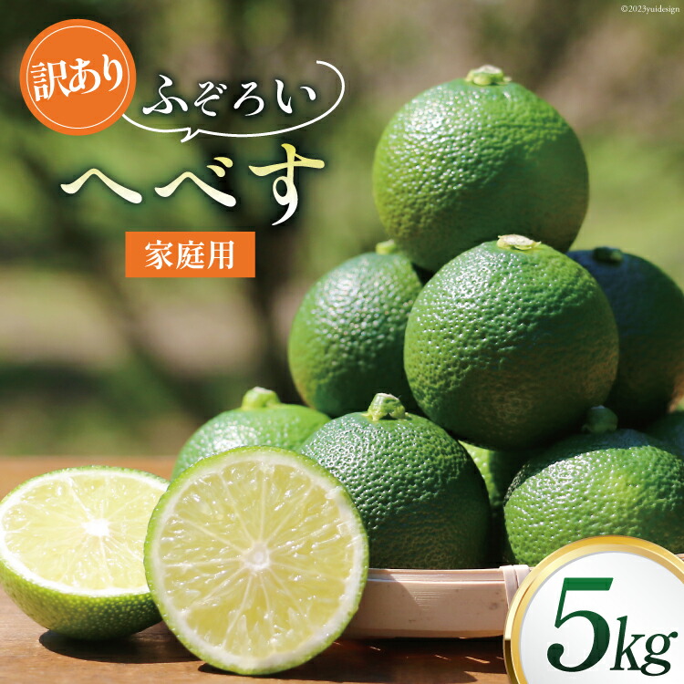 【ふるさと納税】【期間限定発送】 へべす 訳あり 柑橘 ふぞろい 果実 5kg [山本農園 宮崎県 日向市 452060744] ヘベス 果汁 柑橘 ポン酢 調味料