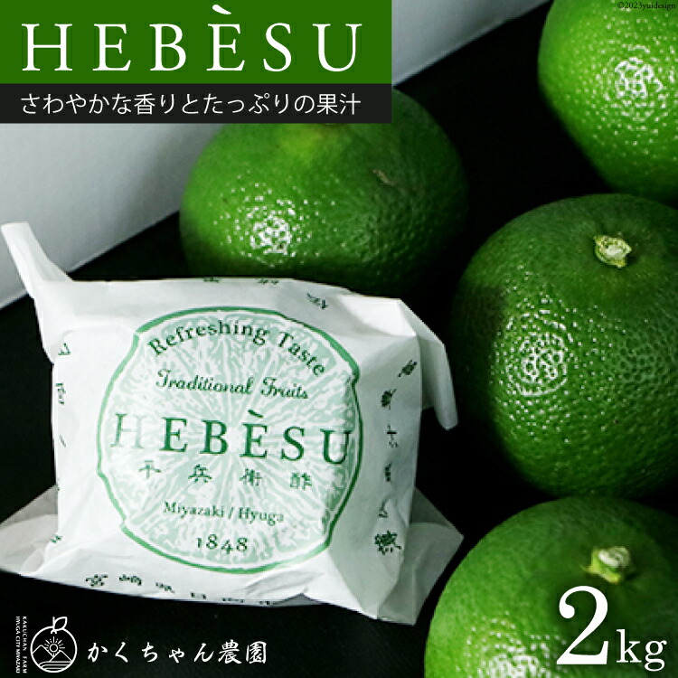 【ふるさと納税】【期間限定発送】 採れたてへべす 2kg [かくちゃん農園 宮崎県 日向市 452060674] 果物 柑橘 へべす 平兵衛酢 ヘベス 期間限定 数量限定 果汁 香酸柑橘 調味料 宮崎 ビタミンC アミノ酸 国産 種が少ない