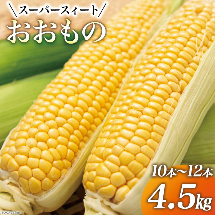 【ふるさと納税】 【期間限定発送】 とうもろこし スイートコーン 『おおもの』4.5kg (10本～12本) [黒木ふぁーむ 宮崎県 日向市 452060140] トウモロコシ 糖度