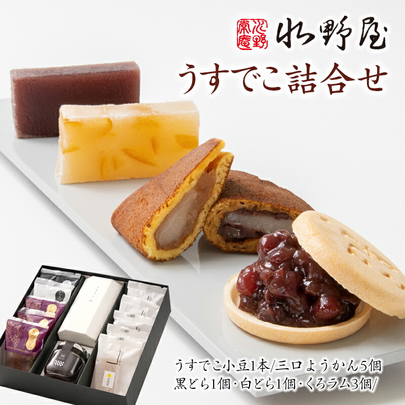 【ふるさと納税】「水野屋」うすでこ・どら焼き・三口ようかん詰め合わせ 和菓子 老舗 最中 西都市＜10-2a＞｜宮崎県西都市