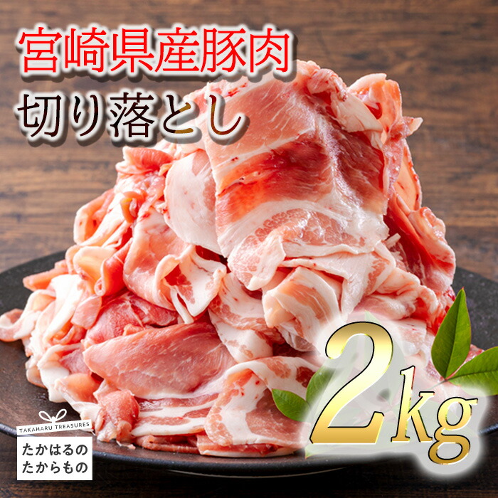 【ふるさと納税】『宮崎県産豚肉切り落とし』 2kg 200g×10パック 小分け  加工後すぐに発送 畜産県の大地と水が育んだ甘くて美味しい豚肉 炒め物 煮物 料理 一人暮らし ポーク お肉 宮崎県 高原町 送料無料 故郷納税 返礼品 10000円 1万円