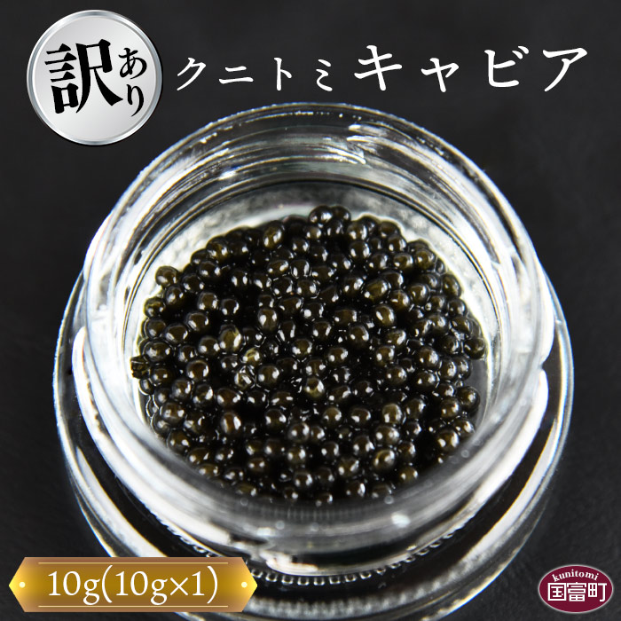 【ふるさと納税】【訳あり】＜クニトミキャビア 10g(10g×1)＞※入金確認後、翌月末迄に順次出荷 訳アリ チョウザメ 魚介 魚卵 国産 日本産 おつまみ 珍味 加工品 特産品 ラポール・ド・クニトミ 宮崎キャビア 宮崎県 国富町【冷凍】