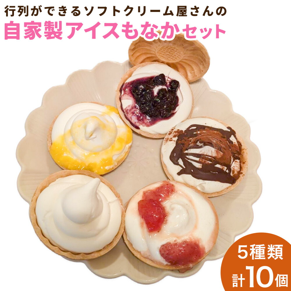 【ふるさと納税】行列ができるソフトクリーム屋さんの＜アイスもなか 5種10個セット＞2か月以内に順次出荷 モナカ 各110ml ミルク いちご マンゴー ブルーベリー チョコ 特産品 新山いちご園 宮崎県 高鍋町 送料無料【冷凍】 9,230円