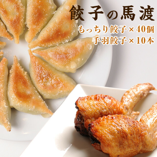 餃子の馬渡 馬渡のもっちり餃子40個と手羽餃子10本セット 入金確認後 パーティー 宮崎県 高鍋町 宮崎餃子 手羽先餃子 牛肉 ラード 豚肉 ギョウザ お取り寄せ 翌月末迄に順次出荷します ぎょうざ