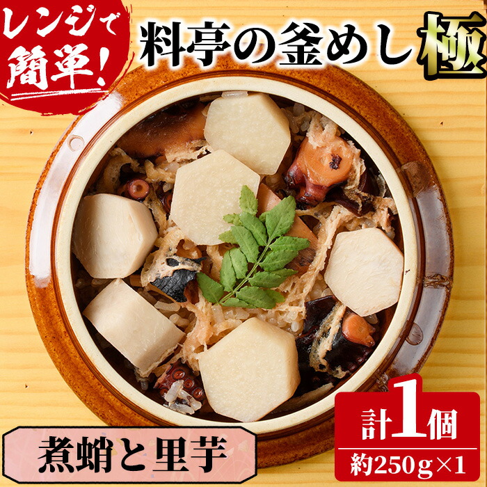 【ふるさと納税】料亭の釜めし・極＜煮蛸と里芋＞(約250g×1)釜飯 料亭 惣菜 時短 お取り寄せ グルメ 冷凍 レンジアップ【TW-6】【魚甚閣 常若】