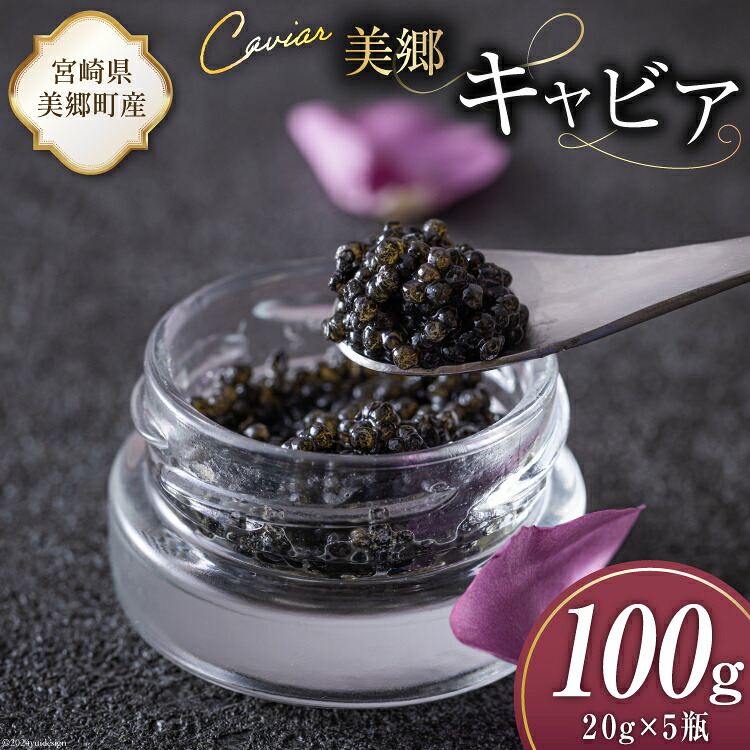 【ふるさと納税】 美郷 キャビア チョウザメ 100g [宮崎キャビア 宮崎県 美郷町 31az0017] きんかん キンカン 金柑 フレーバー 冷凍 宮崎県産｜宮崎県美郷町