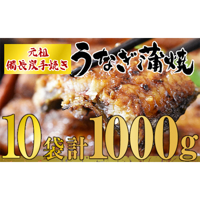 市場 ふるさと納税 計1kg 九州産カットうなぎ蒲焼 山椒付き 備長炭手焼 タレと炭の香り豊かな備長炭焼き鰻のかばやき 国産