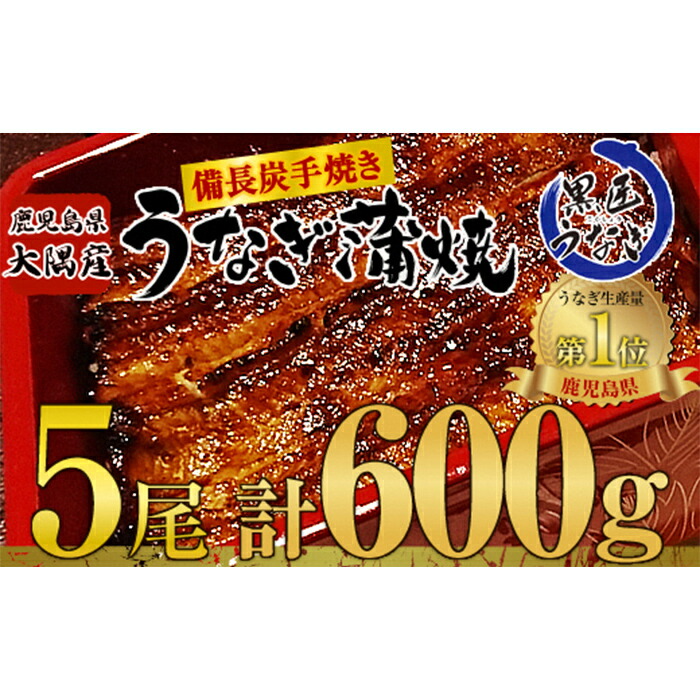 市場 ふるさと納税 特製タレ付き 備長炭手焼 黒匠うなぎ と 5尾セット 鯉家匠うなぎ 計600g 国産 の蒲焼