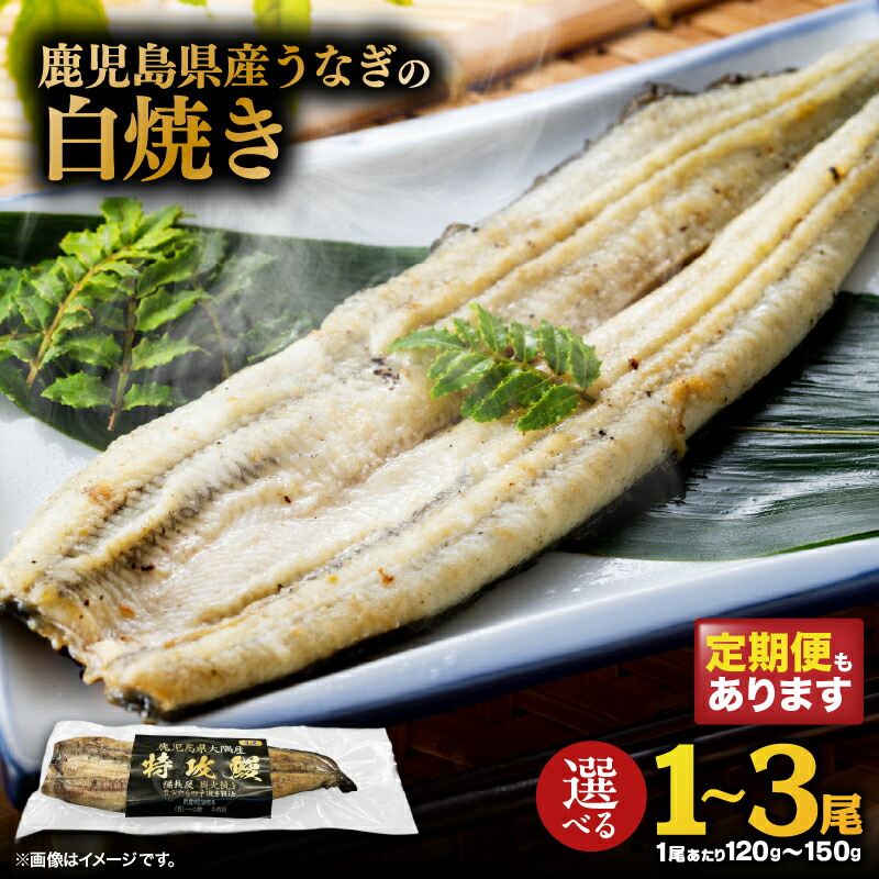 【ふるさと納税】【土用の丑の日特集】<選べる容量・回数>鹿児島県産 うなぎの白焼き 1尾 ~ 3尾 定期便 うなぎ ウナギ 鰻 白焼き わさび醤油 土用の丑の日 丑の日 湯煎 冷凍 老舗 一心館 鹿児島 鹿屋市 おすすめ ランキング プレゼント ギフト|鹿児島県鹿屋市