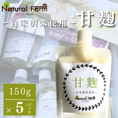 【ふるさと納税】【自家製米使用】甘麹5個セット A9-2【配送不可地域：離島】【1618164】｜鹿児島県枕崎市