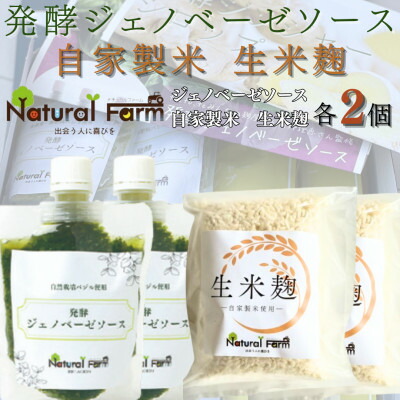 【ふるさと納税】発酵ジェノベーゼソース&生米麹　各2パックセット A5-21【配送不可地域：離島】【1619110】