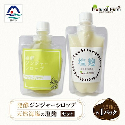 【ふるさと納税】発酵ジンジャーシロップ&塩麹　各1パックセット A2-20【配送不可地域：離島】【1619411】
