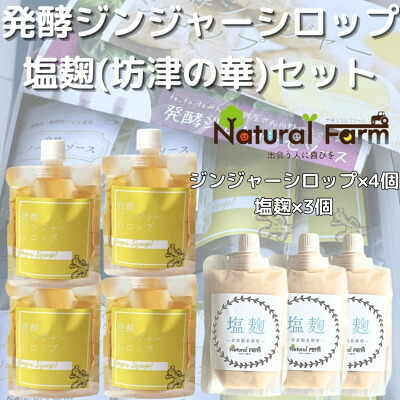 【ふるさと納税】発酵ジンジャーシロップ&塩麹(計7個)セットC0-68【配送不可地域：離島】【1482044】｜鹿児島県枕崎市