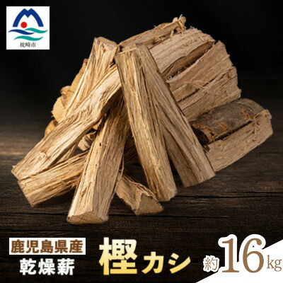 【ふるさと納税】鹿児島県産乾燥薪　樫カシ約25キロ　A2-25_薪 広葉樹 乾燥薪 アウトドア キャンプ 焚き木【配送不可地域：離島】【1506989】