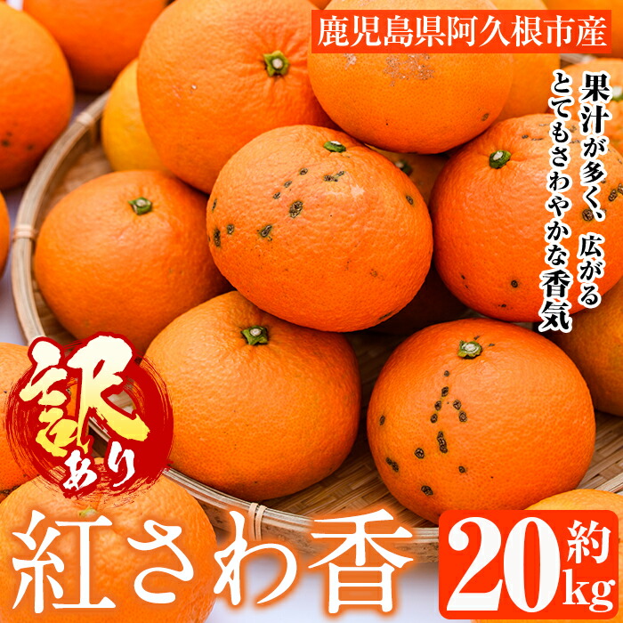 【ふるさと納税】＜先行予約受付中！2027年2月上旬以降順次発送予定＞訳あり 紅さわ香(約20kg) 国産 鹿児島県 阿久根市 果実 果物 フルーツ 柑橘 みかん ミカン 紅甘夏 期間限定 数量限定【桐野柑橘株式会社】akn070-19｜鹿児島県阿久根市