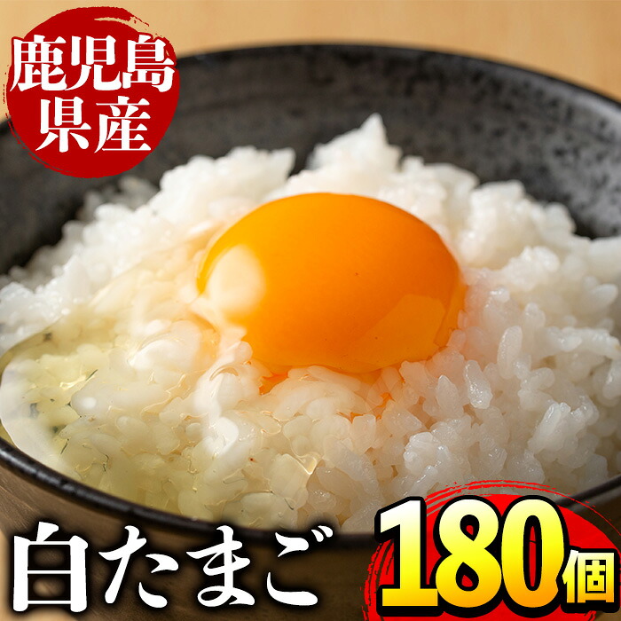 【ふるさと納税】鹿児島県産の白たまご180個(Mサイズ) 業務用 国産 九州産 生卵 卵 たまご 鶏卵 鶏 M玉 TKG 卵焼き 食品 【マルイ食品】 14,630円