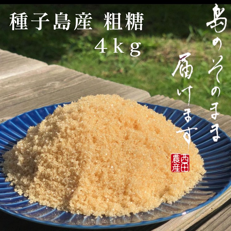 【ふるさと納税】種子島産さとうきび 粗糖  4kg