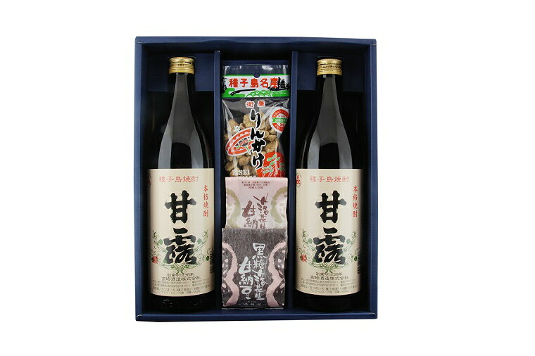 【ふるさと納税】焼酎　しま甘露（900ml）2本と種子島特産のお菓子セット 8,760円