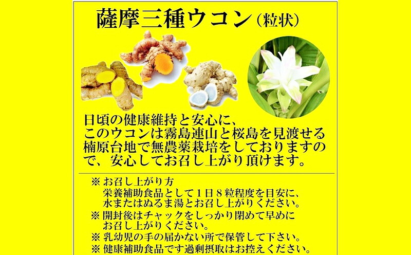 もりやす 無農薬 その他 森商店 牛根 垂水 ウコン ふるさと納税 送料無料 ふるさと納税 3種ウコン 400粒 2瓶 鹿児島県垂水市