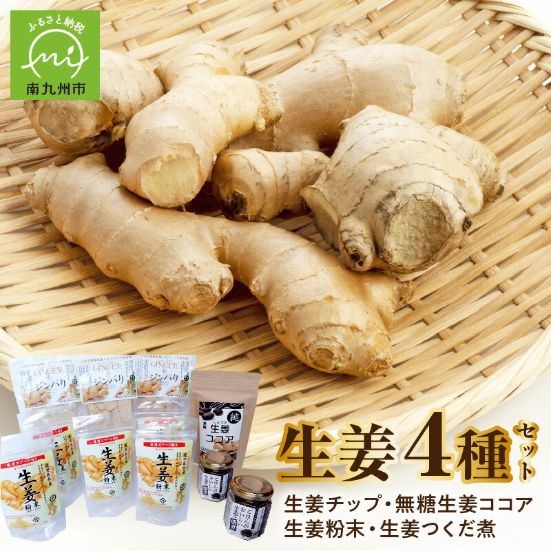 【ふるさと納税】健康第一!生姜４種セット