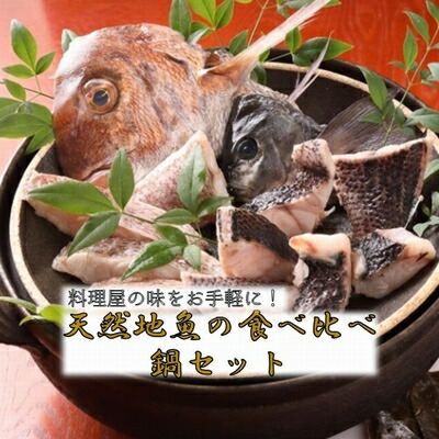 【ふるさと納税】天然地魚の食べ比べ 鍋セット【配送不可地域：離島】【1185954】